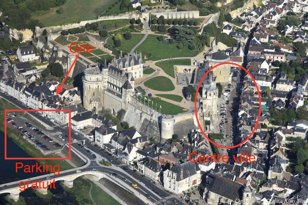 En Plein Coeur : Charmant Gite Centre Amboise Luaran gambar